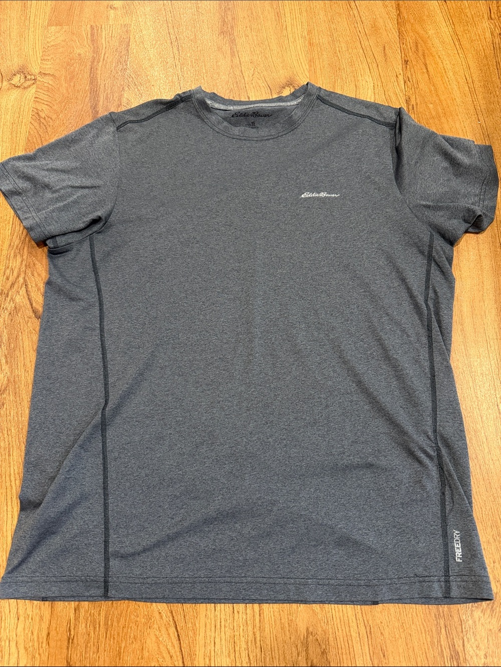 Eddie Bauer Dark Gray FreeDry Performance Crew Neck Short Sleeve Tee
